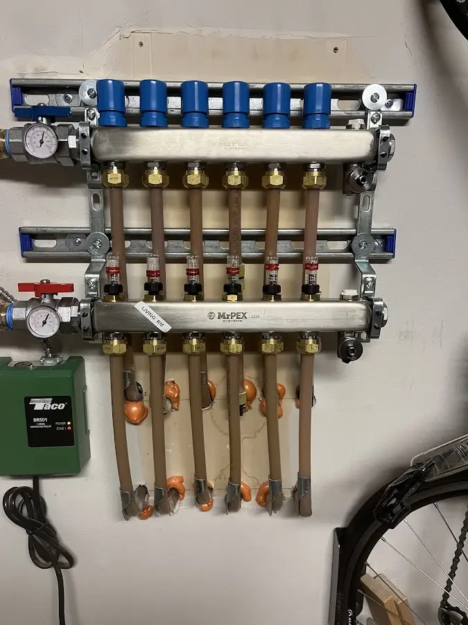 Plumber performing Leak Detection at a residential property in Solvang